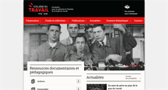Desktop Screenshot of collegedutravail.ch